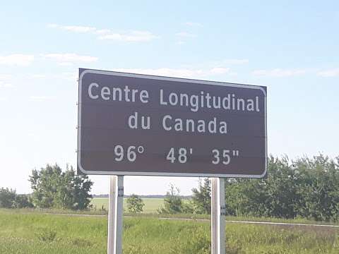 Longitudinal Center of Canada - 96 degrees 48 minutes 35 seconds Longitudinal Center of Canada - 96 degrees 48 minutes 35 seconds